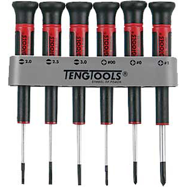 6pc MD Mini Screwdriver Set w/ Holder